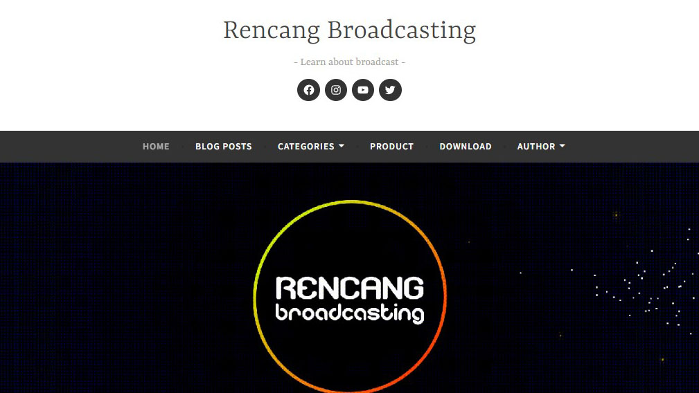 Rencang Broadcasting Wordpress Blog Project
